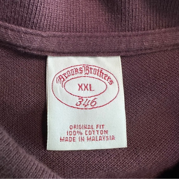 Brooks Brothers Golden Fleece Short Sleeve Cotton Pique Stretch Polo Sz XXL - Picture 4 of 6